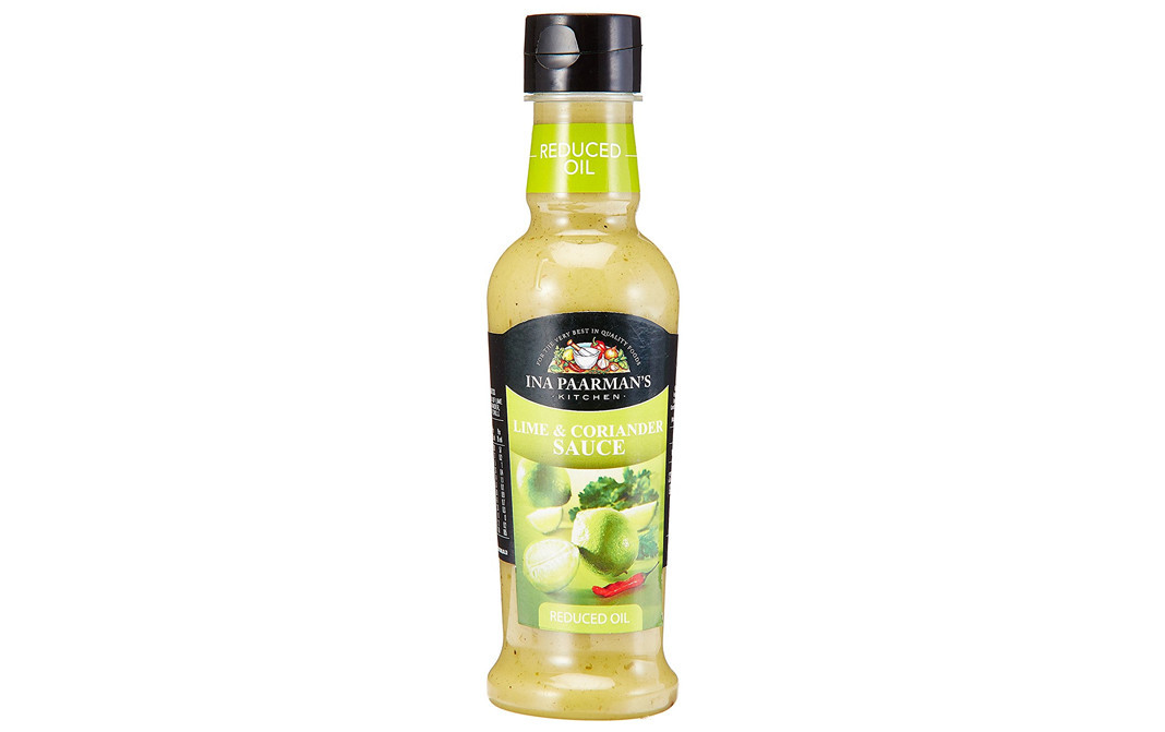 Ina Paarman's Lime & Coriander Sauce Reduced Oil   Glass Bottle  300 millilitre